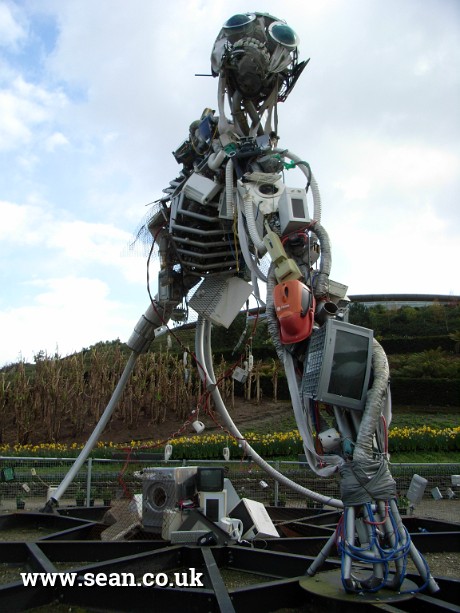Photo of a robot made of rubbish in England