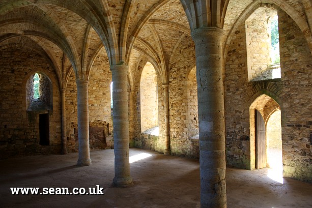 Photo of inside Battle Abbey in England