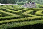 the hedge maze at Leeds Castle