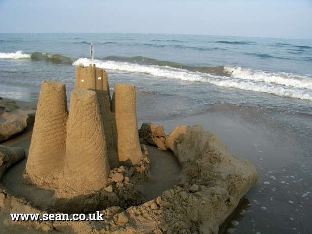 Photo of a sandcastle in France