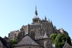 Mont St Michel with blue sky