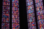stained glass windows in Amiens Cathedral