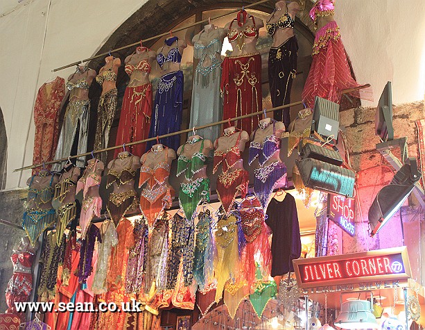 Photo of belly dancing costumes, Grand Bazaar in Istanbul, Turkey