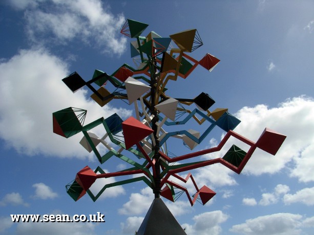 Photo of a windmill outside the César Manrique Foundation, Lanzarote in Lanzarote