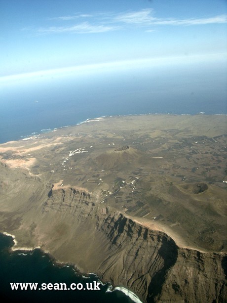 Photo of Lanzarote, from the air in Lanzarote