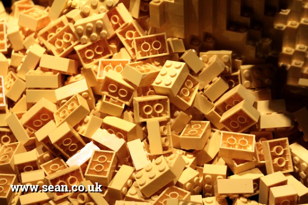 Photo of yellow Lego bricks in London, UK
