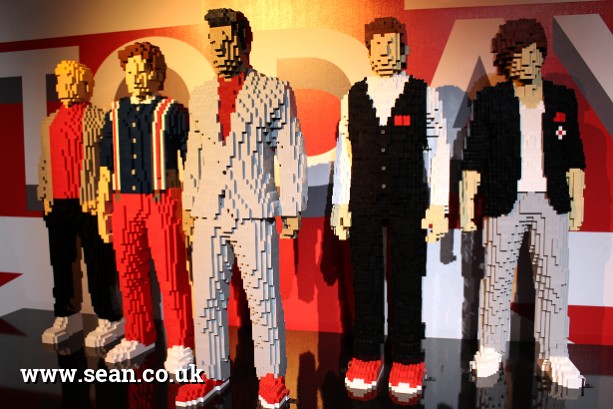 Photo of One Direction in Lego in London, UK