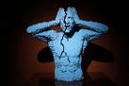 Cracked, a Lego sculpture