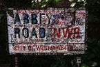 Abbey Road sign, London