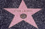 Stan Laurel's star on the Hollywood Walk of Fame