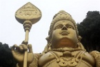 the Murugan statue (landscape)