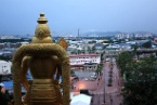 Murugan looking out over KL