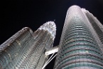 the Petronas Towers by night