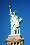 the Statue of Liberty, from the front