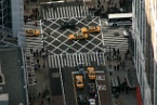 New York taxis and roads