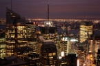 skyscrapers lit up in New York