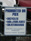 an amusing sign in New York
