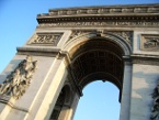 the Arc de Triomphe, up close