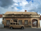 a brown van