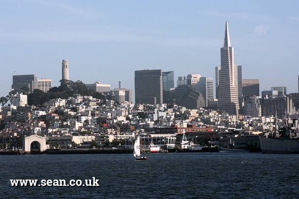 Photo of San Francisco seen from the bay in San Francisco, USA