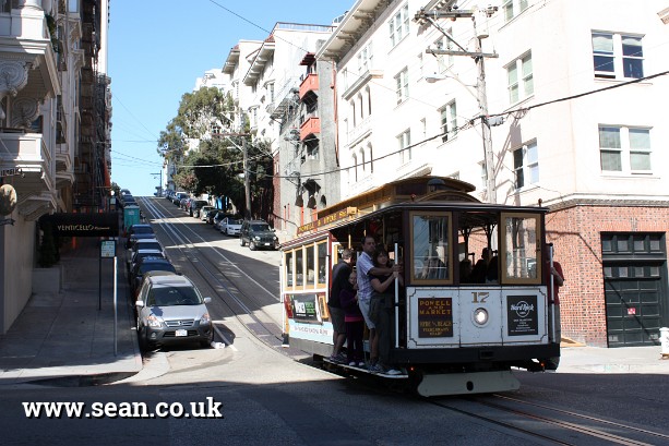 Photo of a cable car in San Francisco in San Francisco, USA