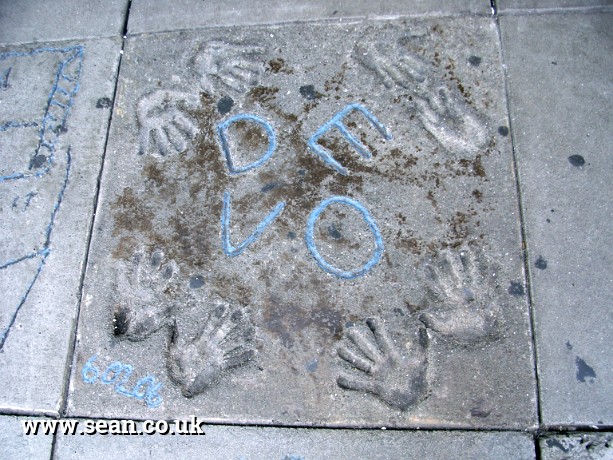 Photo of Devo's handprints in San Francisco in San Francisco, USA
