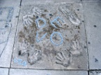 Devo's handprints in San Francisco
