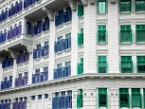 colourful windows in Singapore
