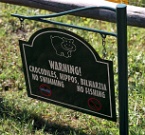 warning sign in South Africa
