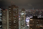 the Tokyo skyline