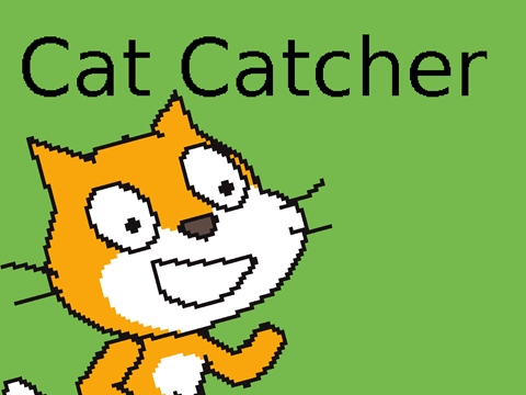 Cat Catcher game title screen